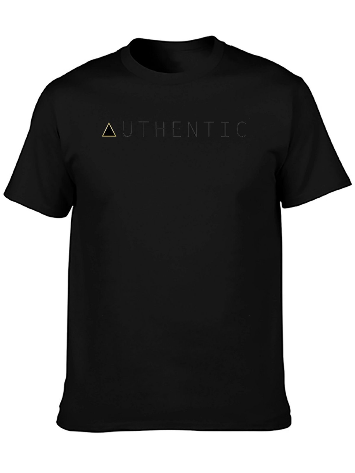 Authentic Black Graphic Tee - Minimalist Design