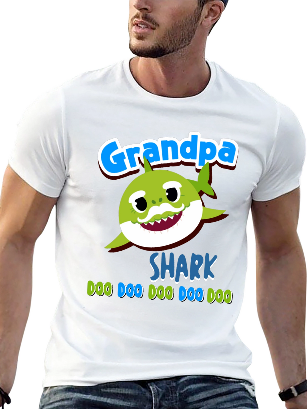 Grandpa Shark Graphic Tee - Doo Doo Doo