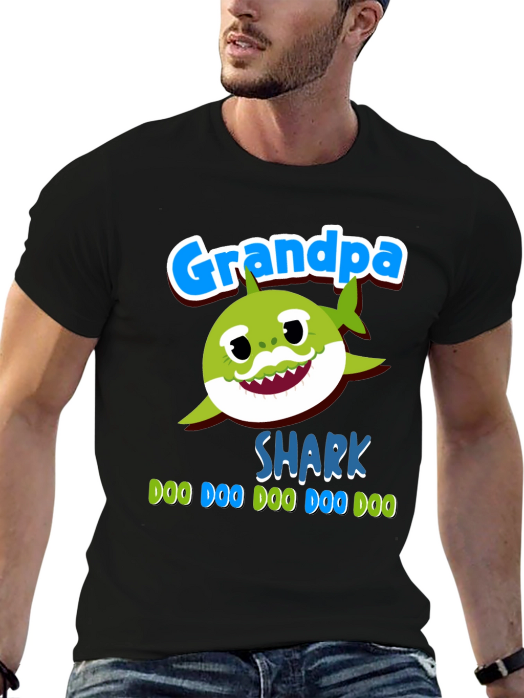 Grandpa Shark Graphic Tee - Doo Doo Doo
