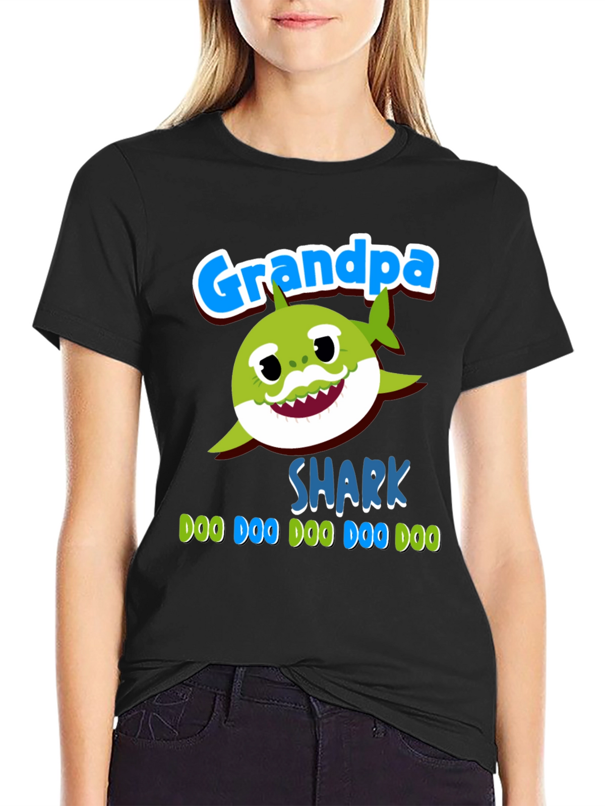 Grandpa Shark Graphic Tee - Doo Doo Doo