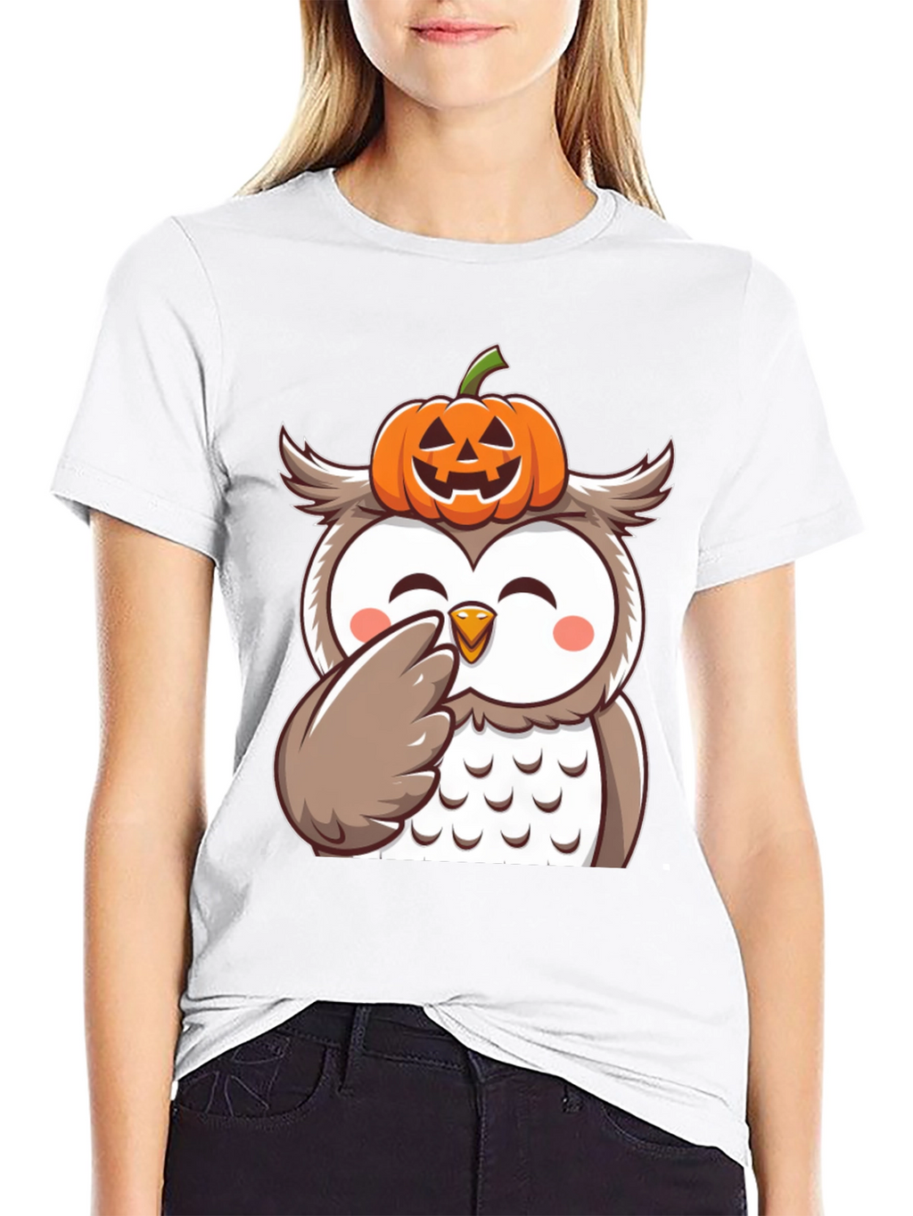 Halloween Owl Pumpkin T-Shirt