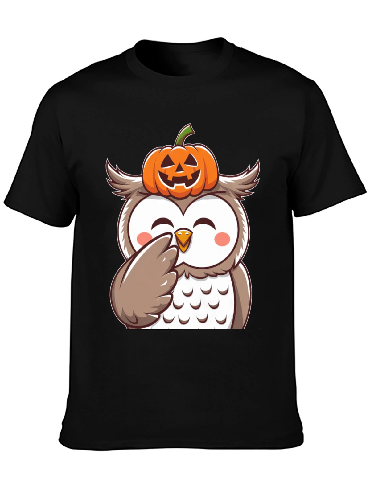 Halloween Owl Pumpkin T-Shirt