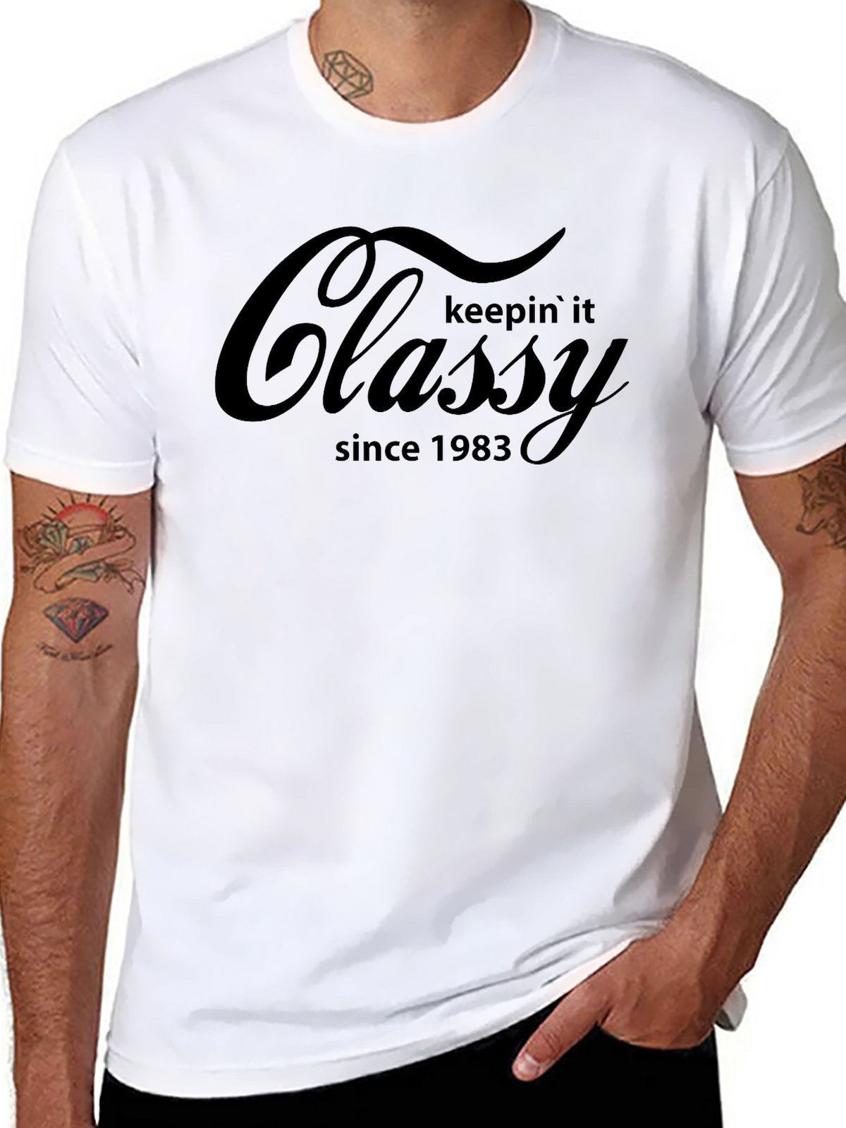 Classy Since 1983 Black T-Shirt