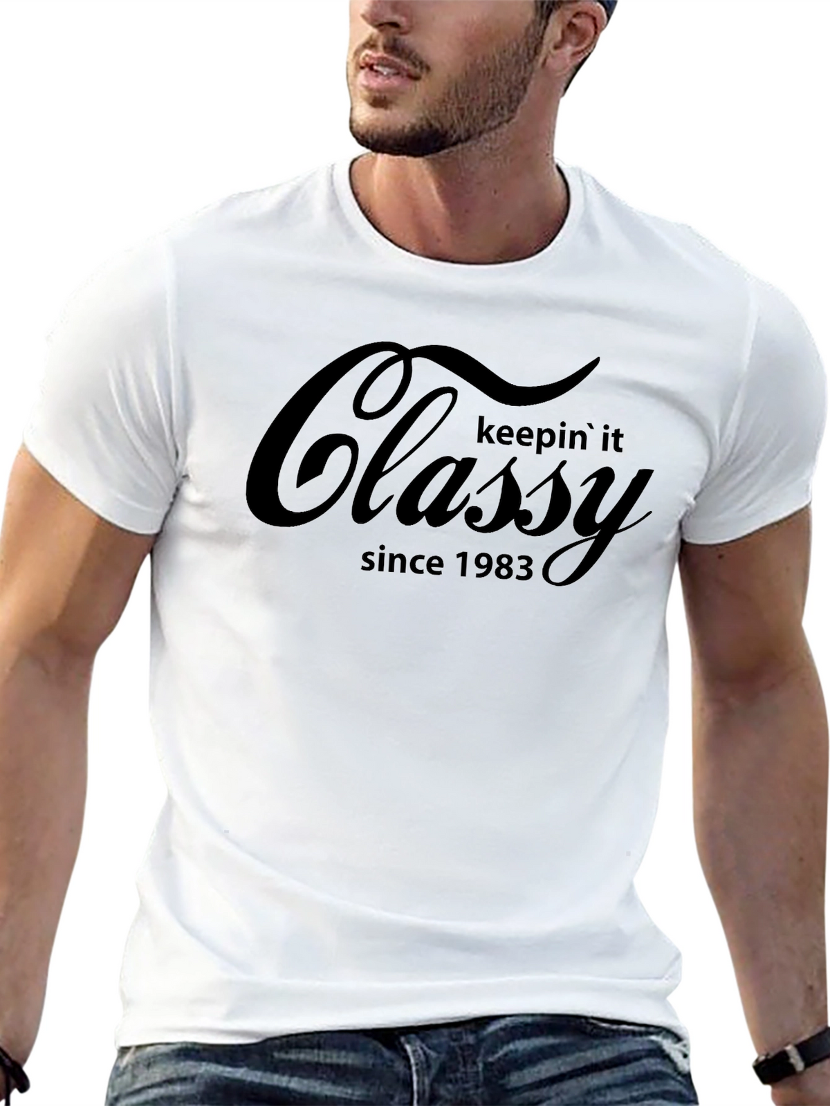 Classy Since 1983 Black T-Shirt