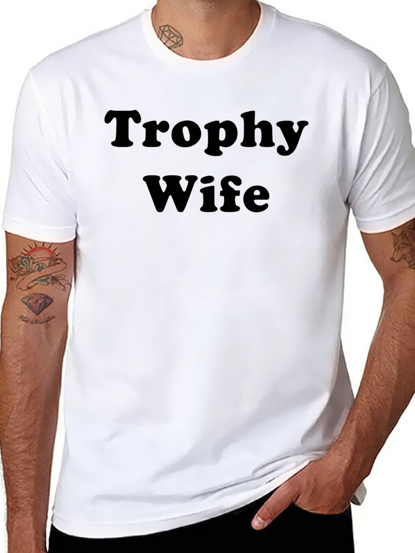 Trophy Wife Graphic Tee - Bold Statement T-Shirt