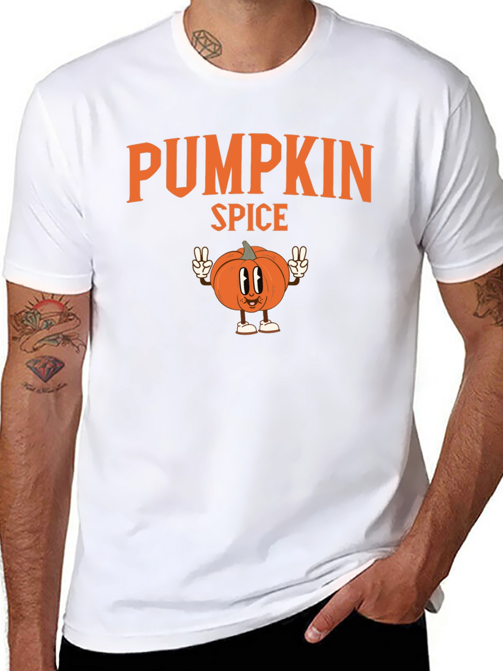 Pumpkin Spice Cartoon T-Shirt - Fall Apparel