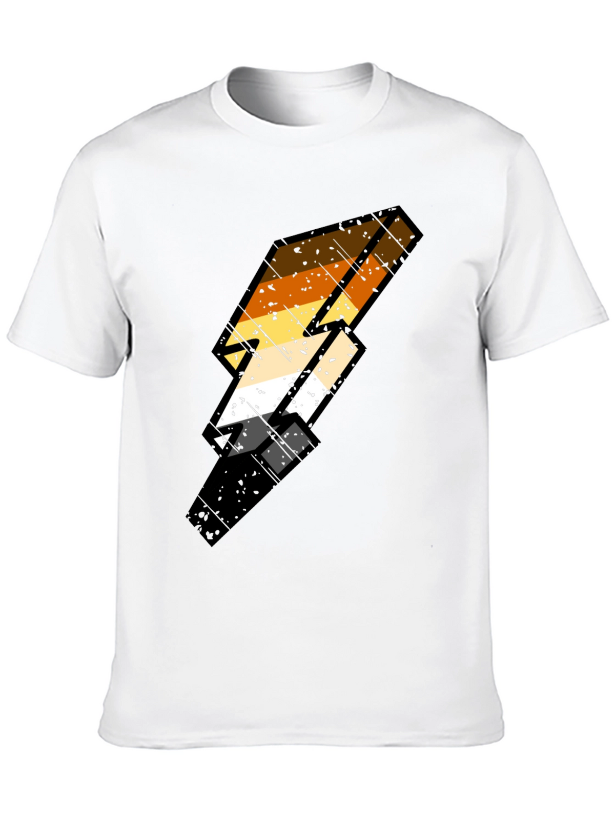 Bear Pride Lightning Bolt Black Tee