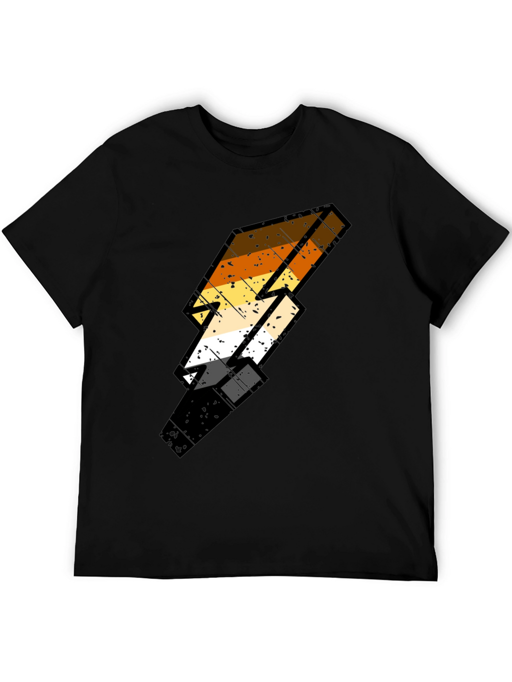 Bear Pride Lightning Bolt Black Tee