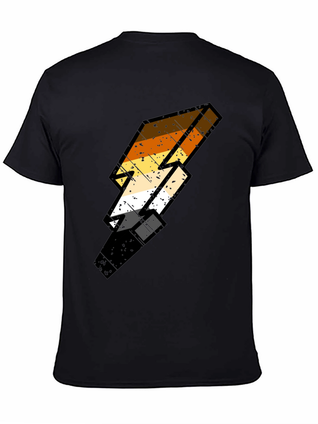 Bear Pride Lightning Bolt Black Tee