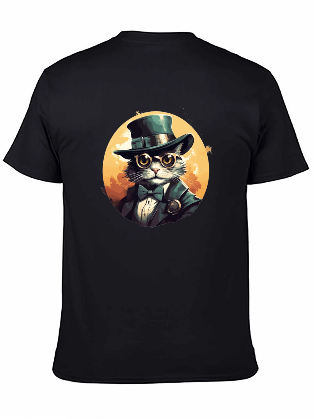 Steampunk Cat Top Hat T-Shirt