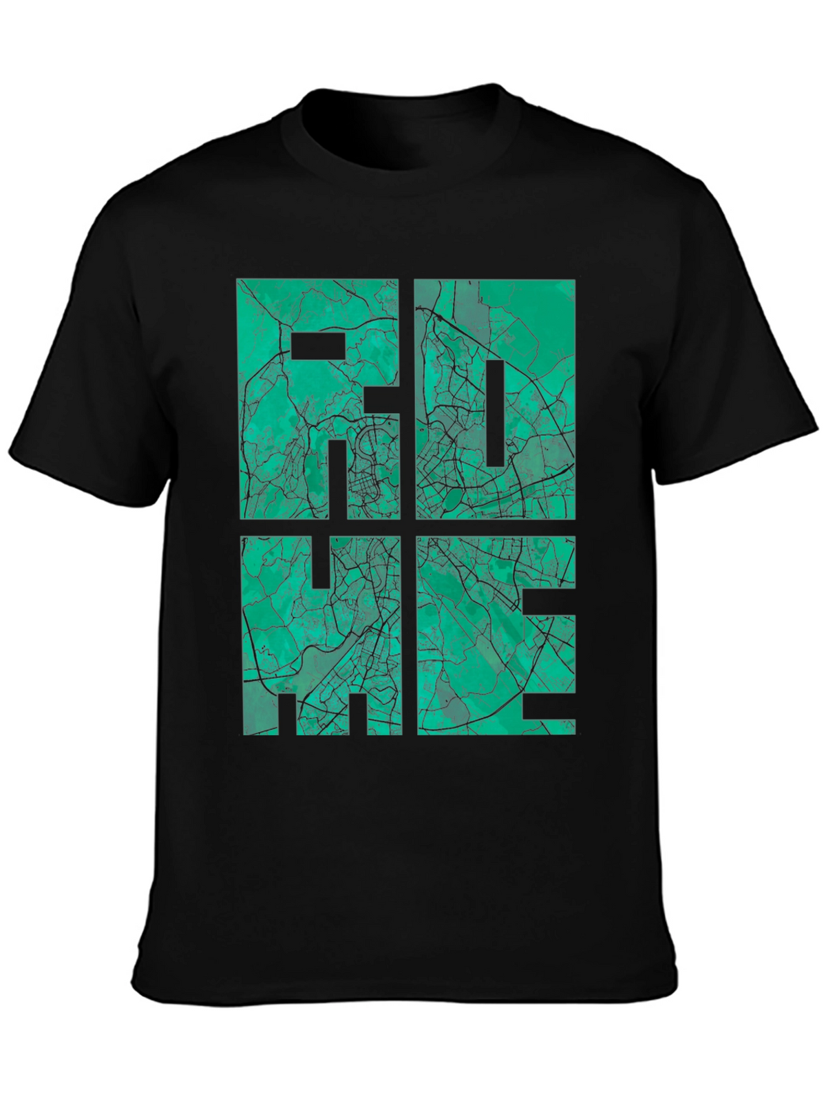 City Map Graphic Tee - Black