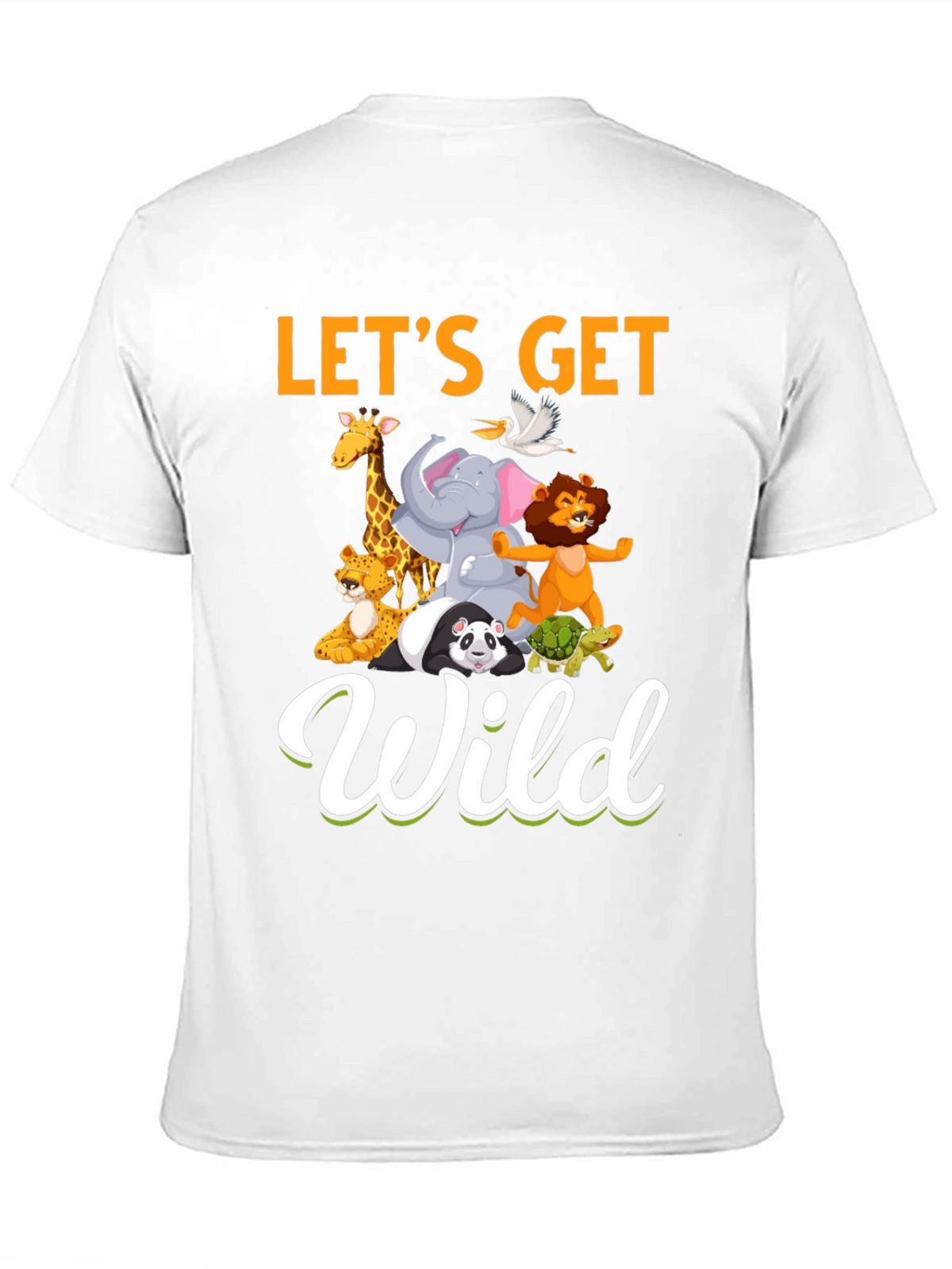 Lets Get Wild Animal Graphic T-Shirt