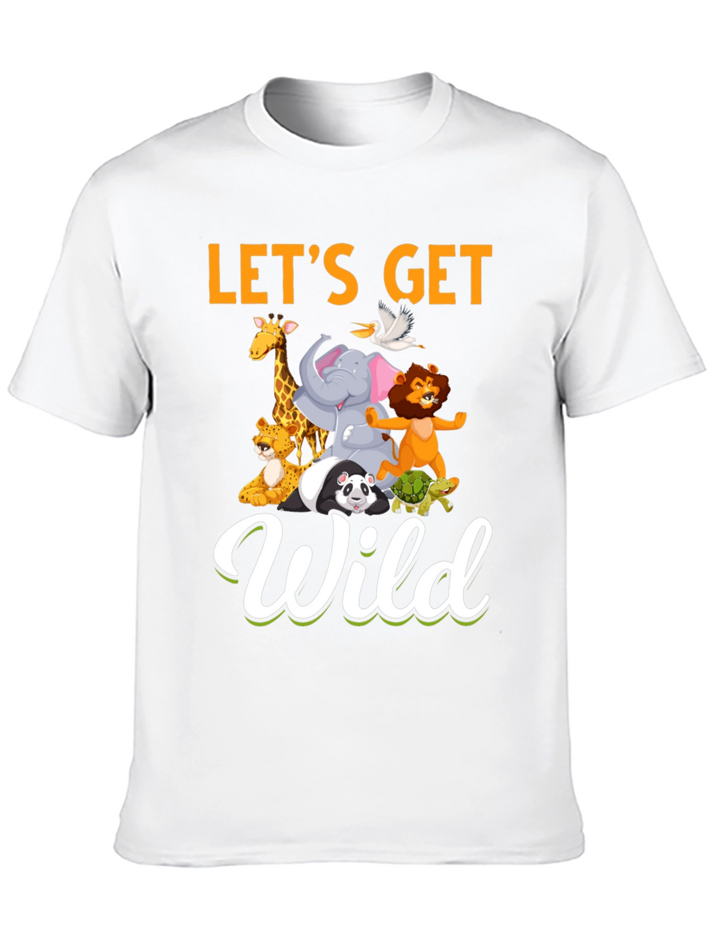 Lets Get Wild Animal Graphic T-Shirt