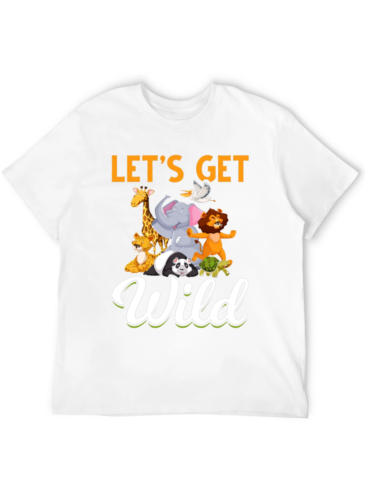 Lets Get Wild Animal Graphic T-Shirt