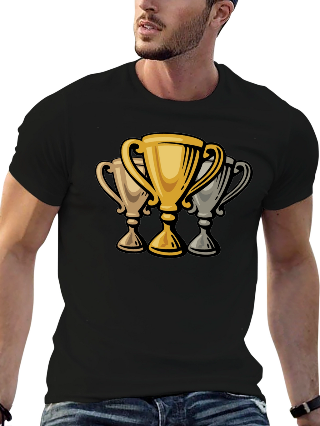 Trophy Graphic Black T-Shirt
