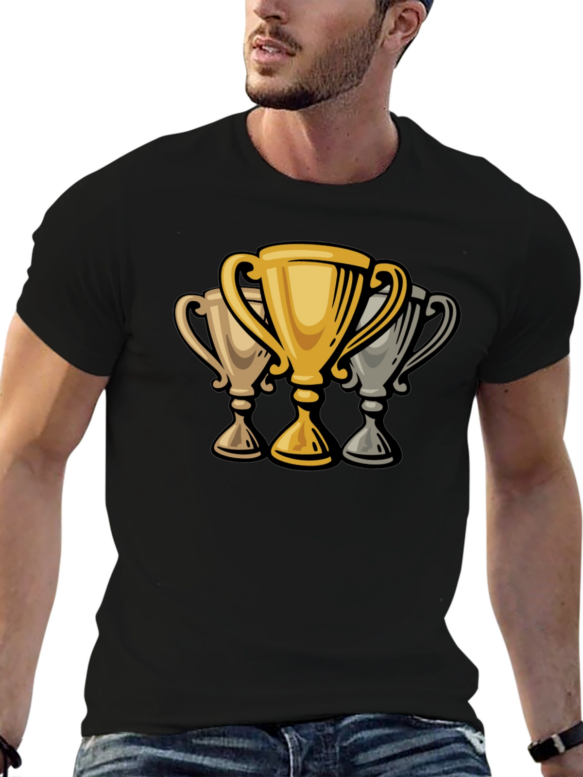 Trophy Graphic Black T-Shirt