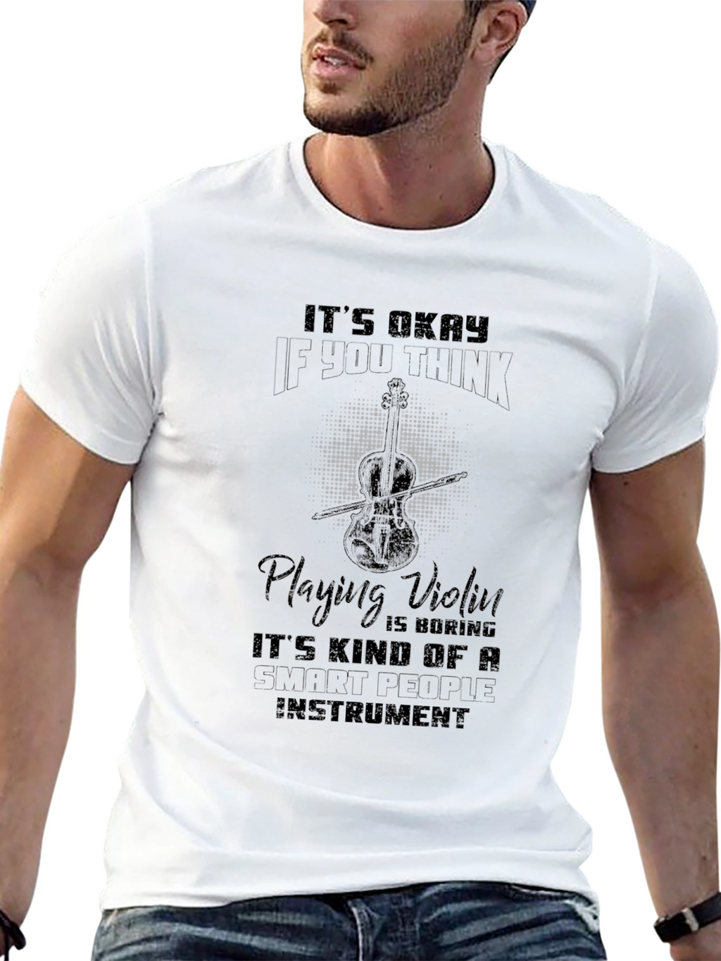 Funny Violinist T-Shirt - Smart People Instrument
