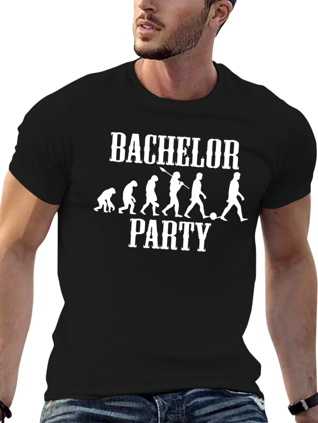 Bachelor Party Evolution T-Shirt - Funny Groom Tee