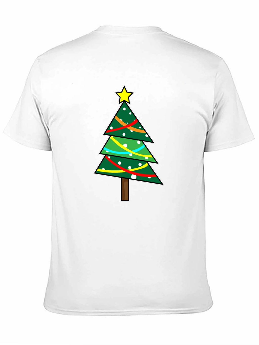 Festive Christmas Tree Graphic T-Shirt