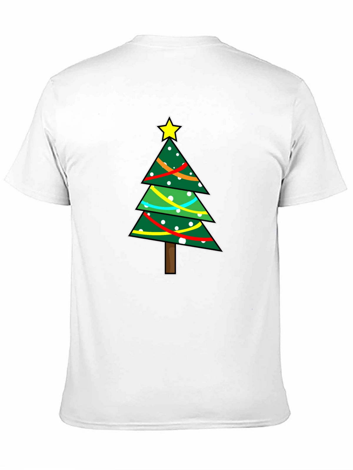 Festive Christmas Tree Graphic T-Shirt