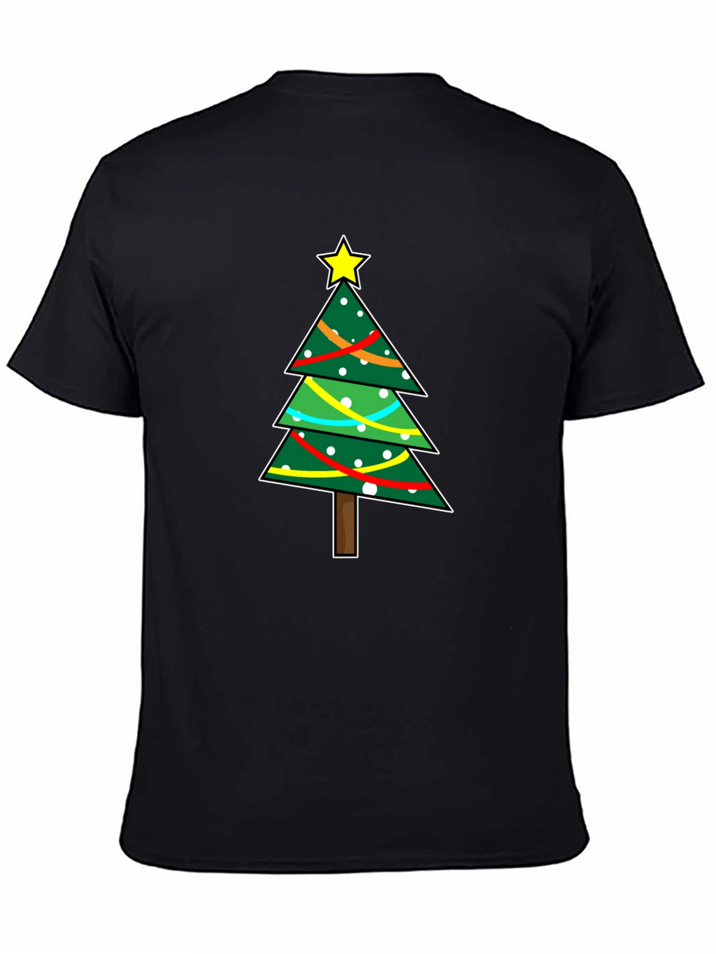 Festive Christmas Tree Graphic T-Shirt