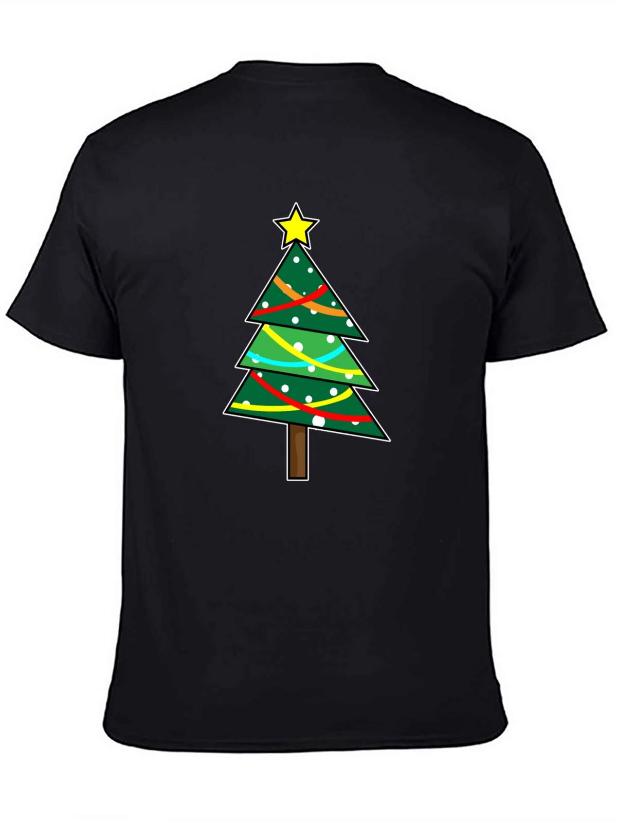 Festive Christmas Tree Graphic T-Shirt