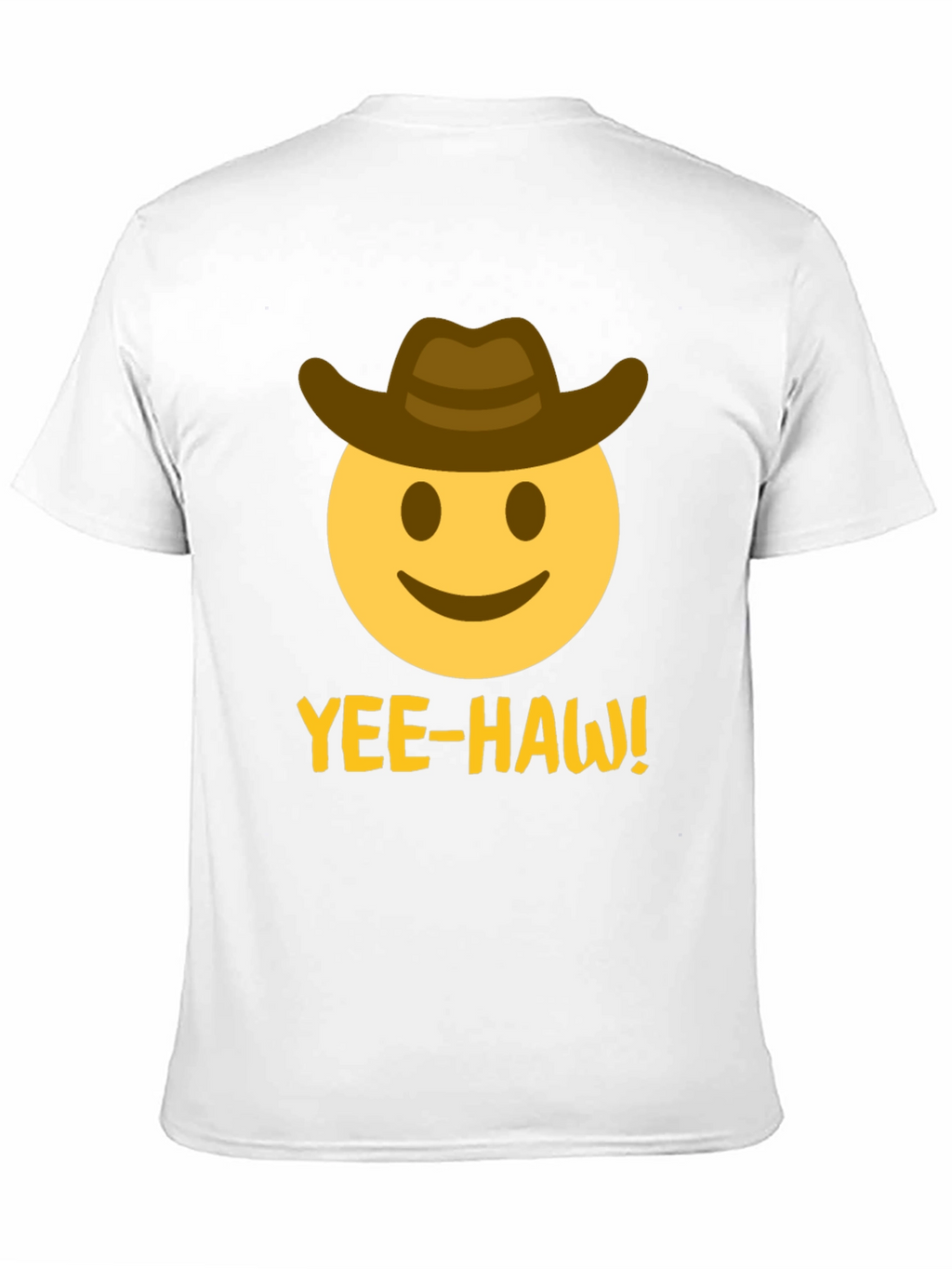 Yee-Haw Emoji Cowboy T-Shirt - Black