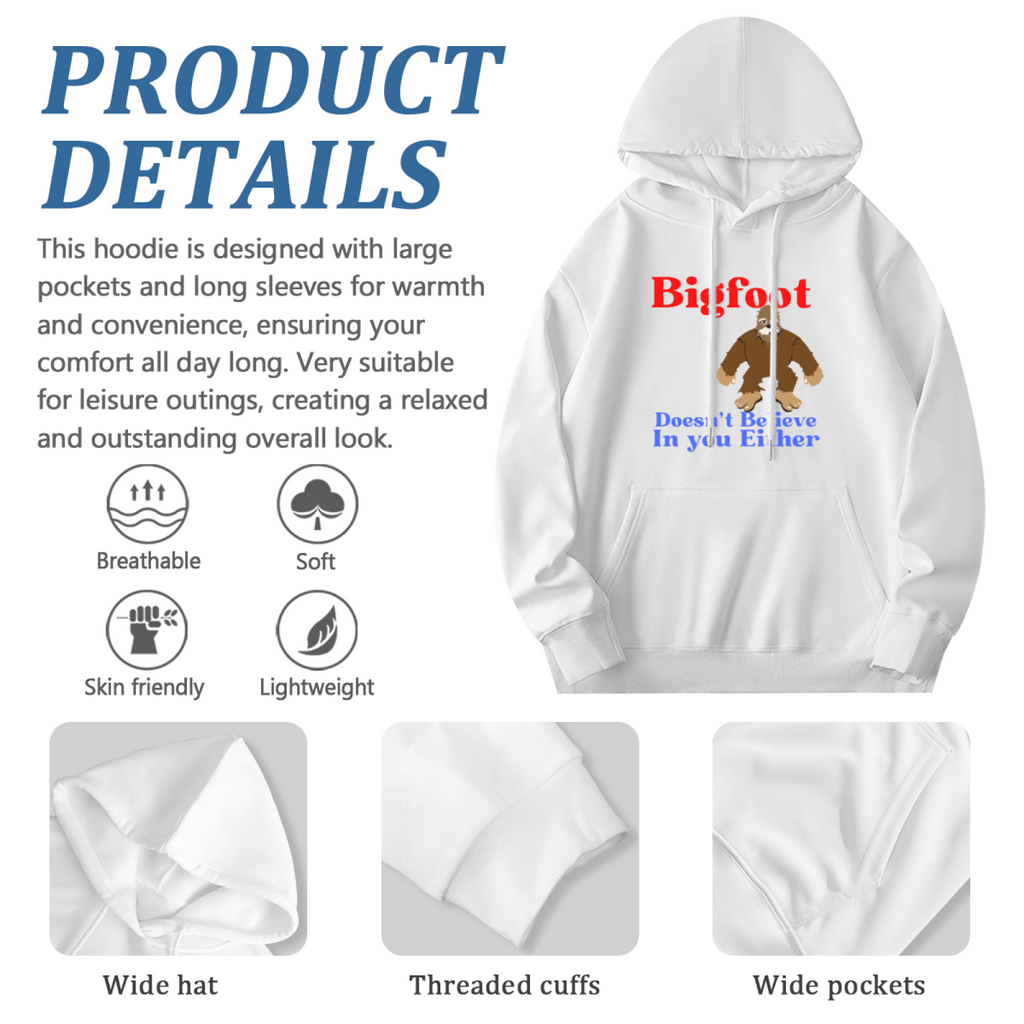 Believe In Bigfoot Pullover - "Bigfoot"