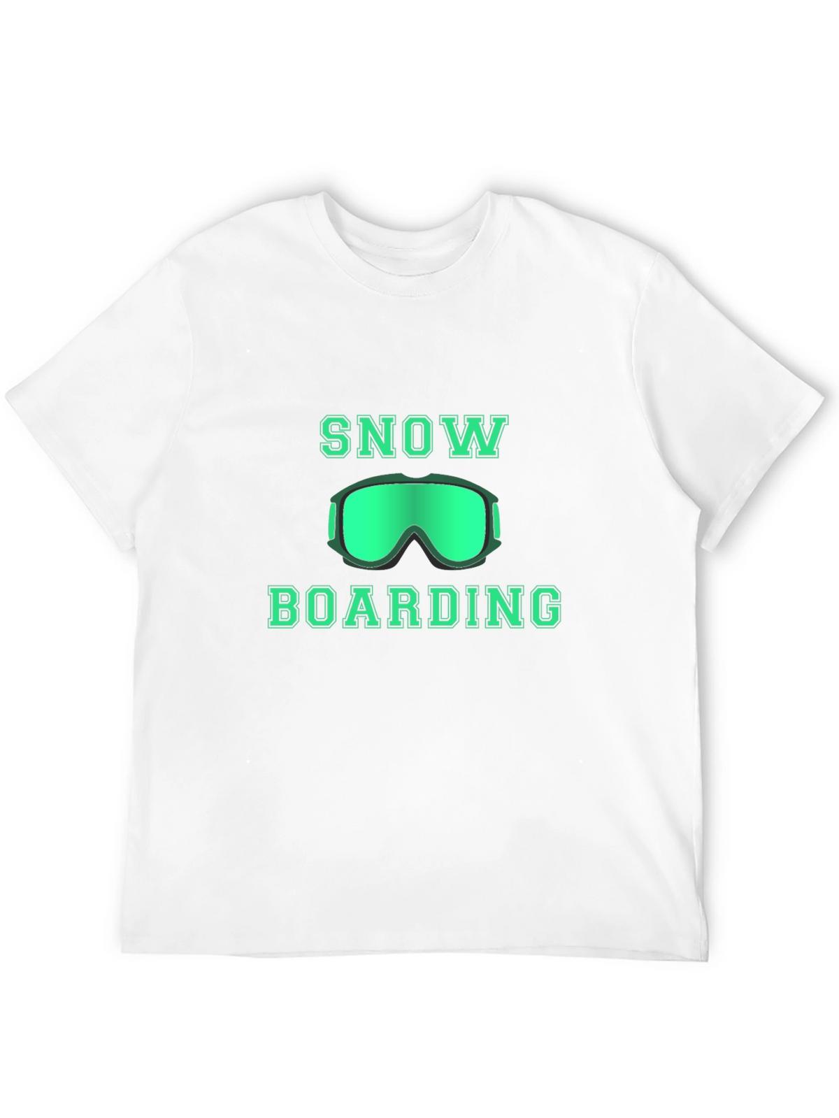 Snowboarding Graphic T-Shirt - Black