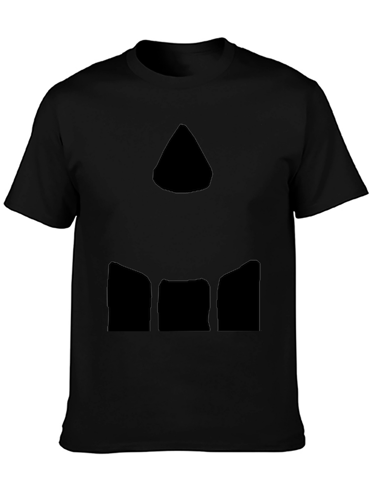 Abstract Graphic Print Black Casual T-Shirt