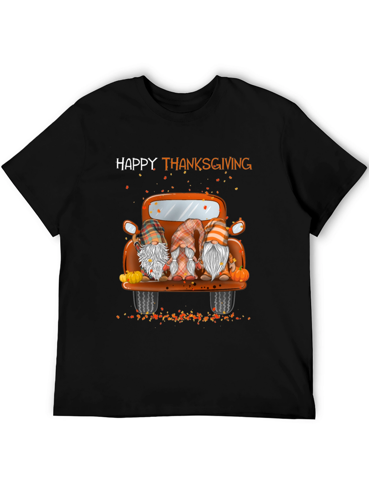 Happy Thanksgiving Truck Gnomes Graphic Tee