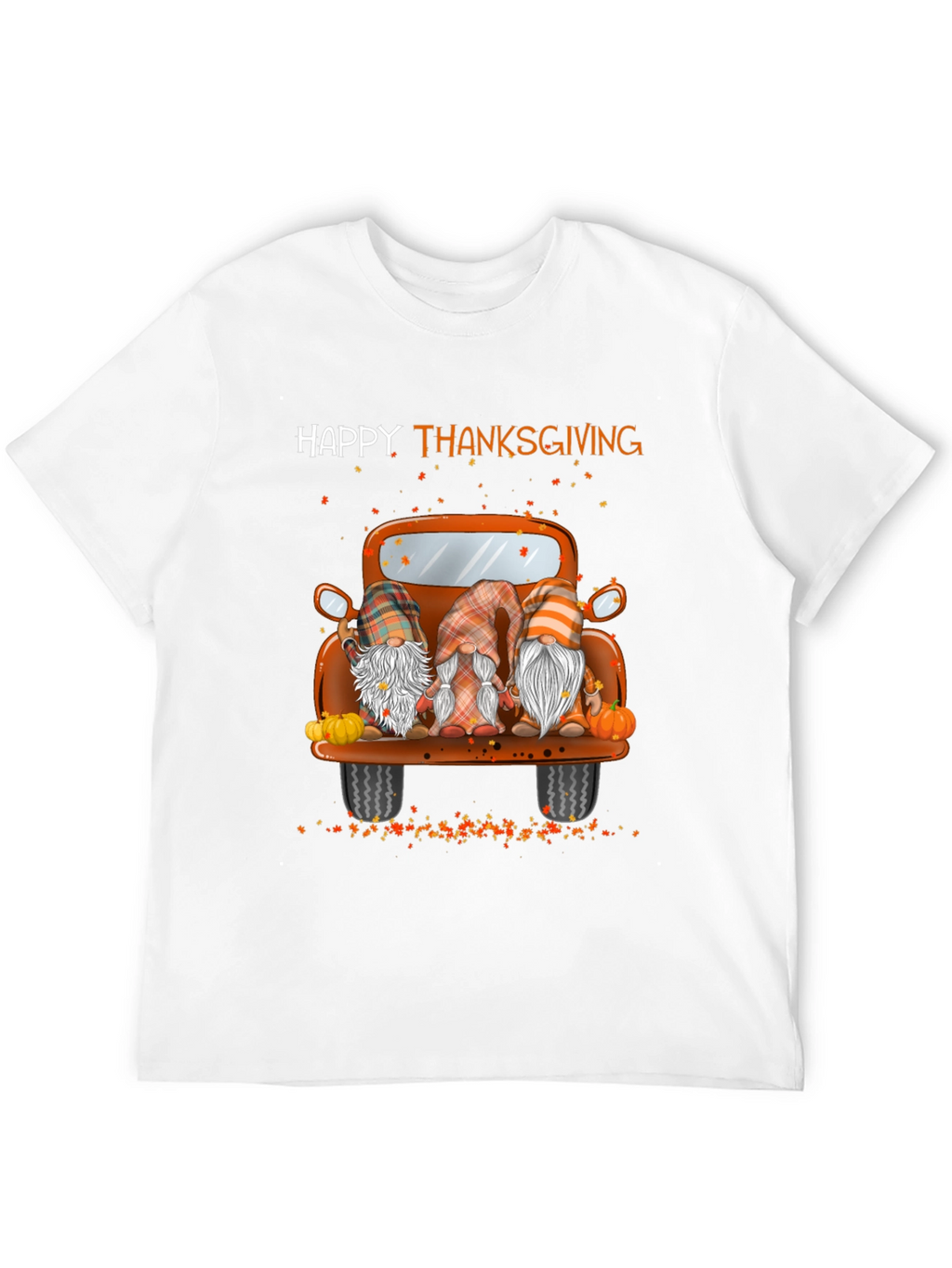 Happy Thanksgiving Truck Gnomes Graphic Tee