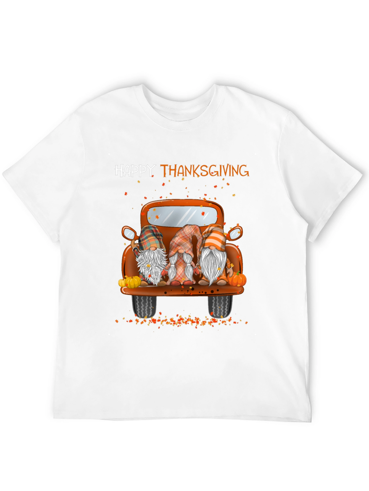 Happy Thanksgiving Truck Gnomes Graphic Tee
