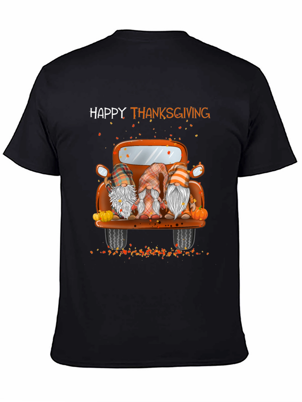 Happy Thanksgiving Truck Gnomes Graphic Tee