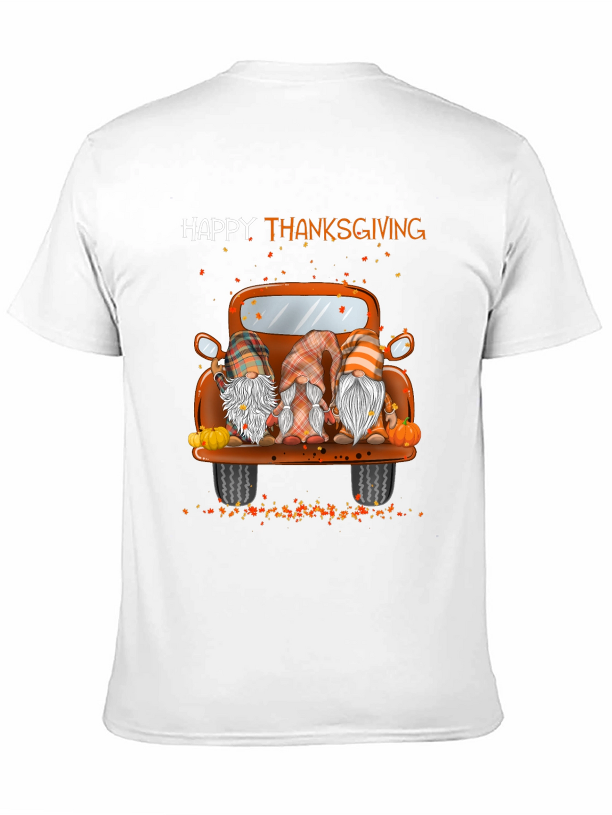 Happy Thanksgiving Truck Gnomes Graphic Tee