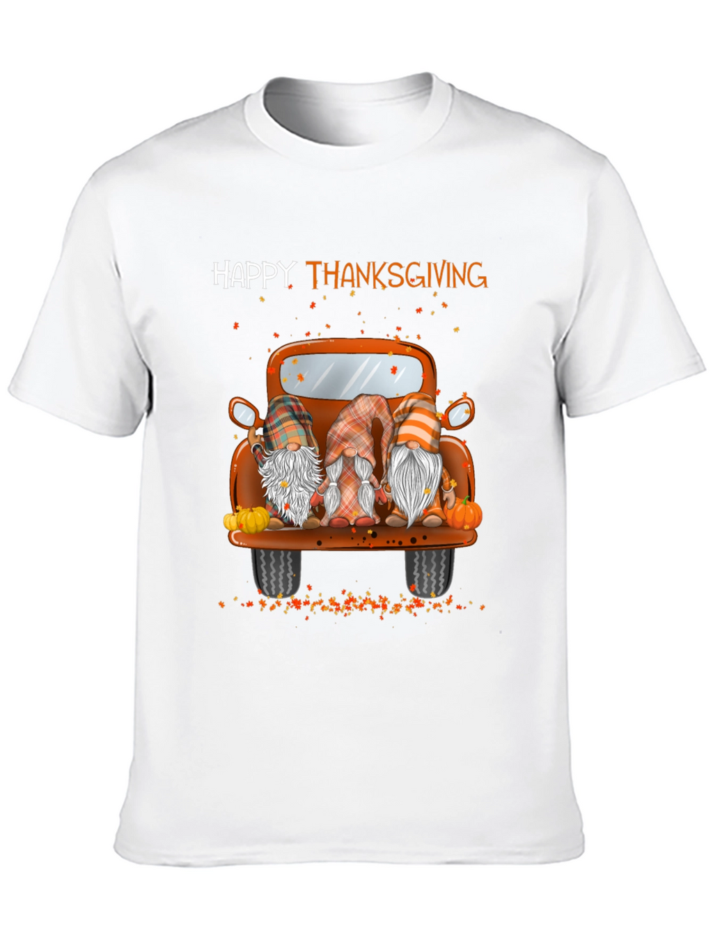 Happy Thanksgiving Truck Gnomes Graphic Tee