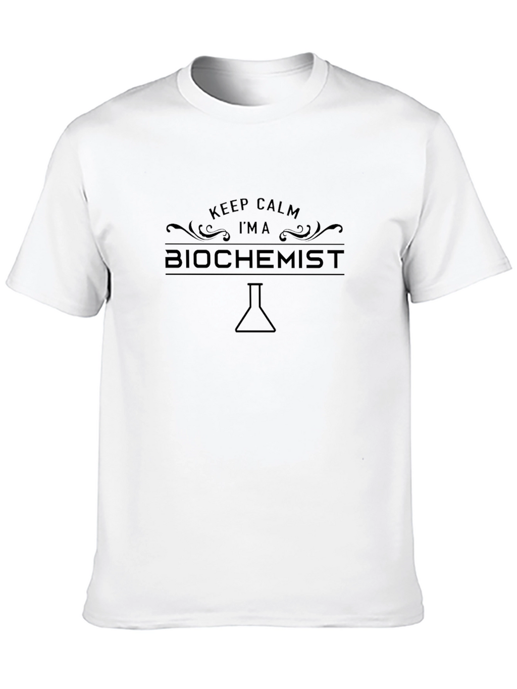 Keep Calm Im a Biochemist Black T-Shirt