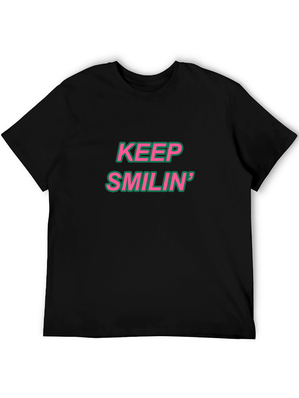 Keep Smilin Black Tee