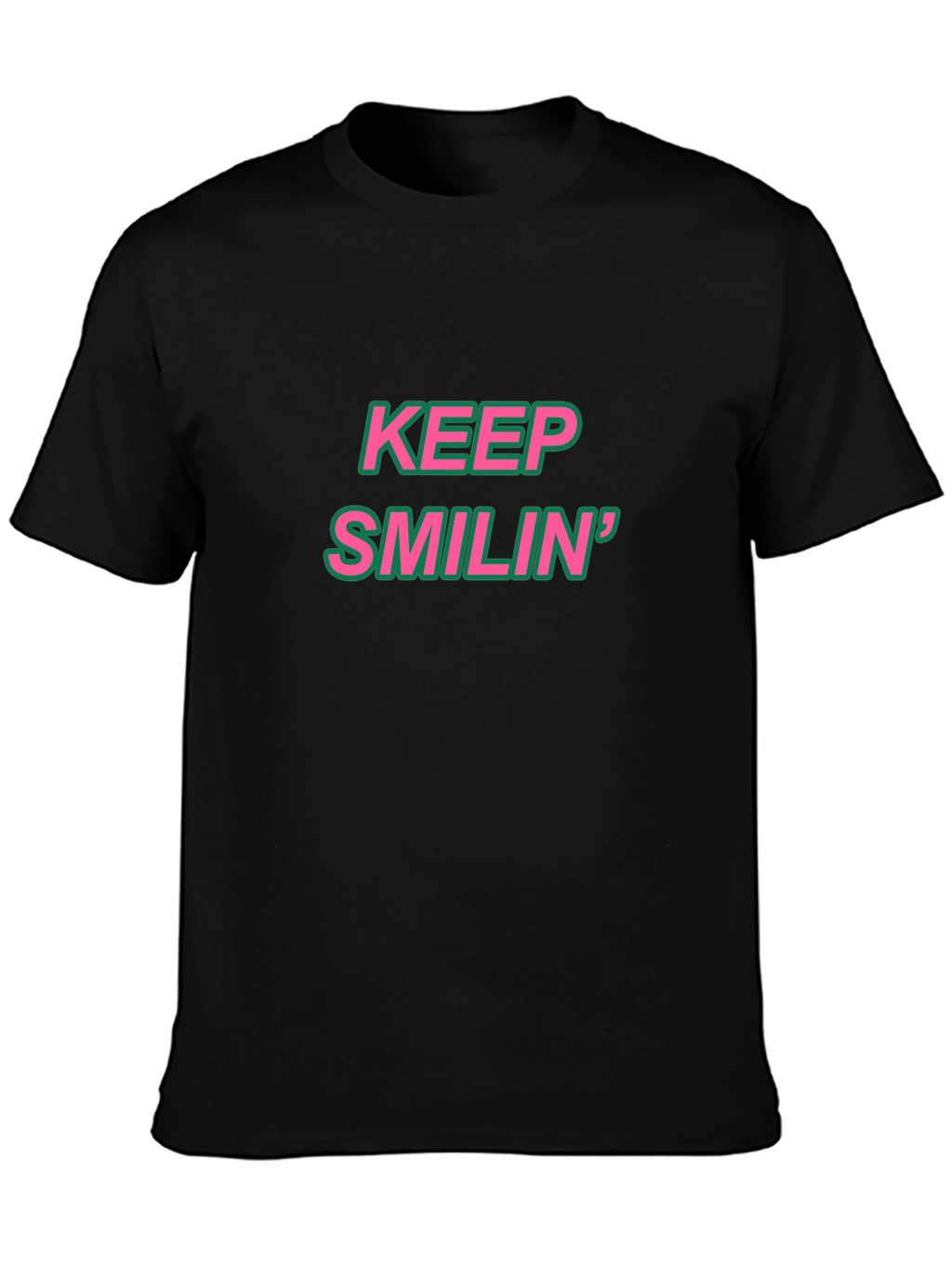 Keep Smilin Black Tee