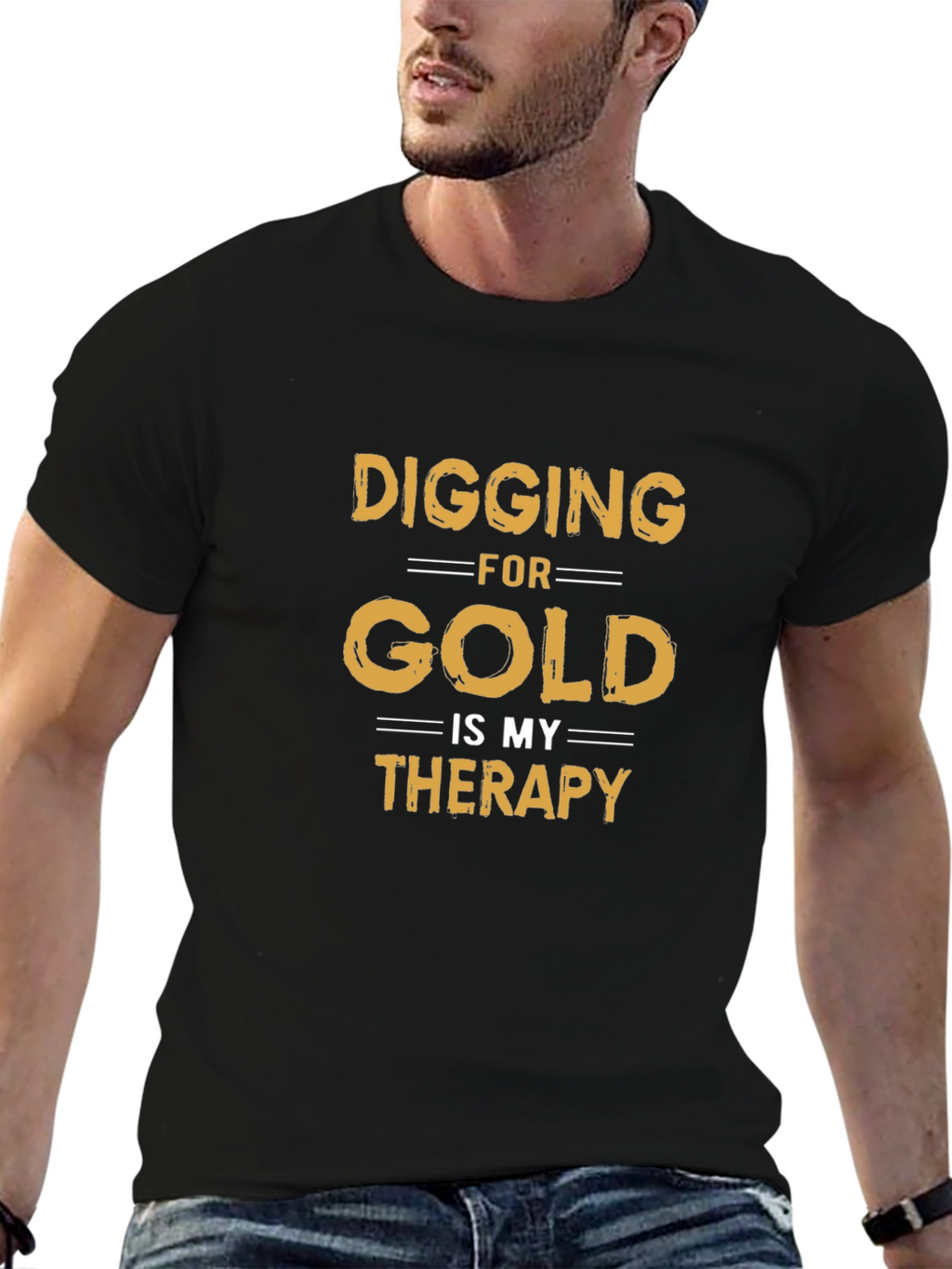 Digging for Gold Therapy Tee - Black