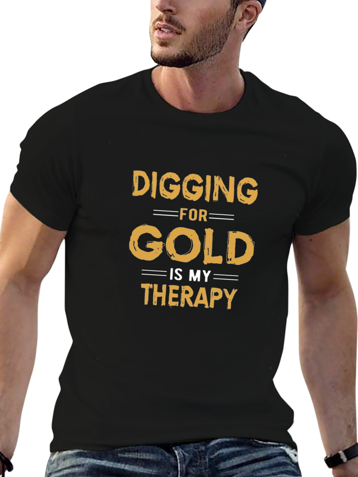 Digging for Gold Therapy Tee - Black