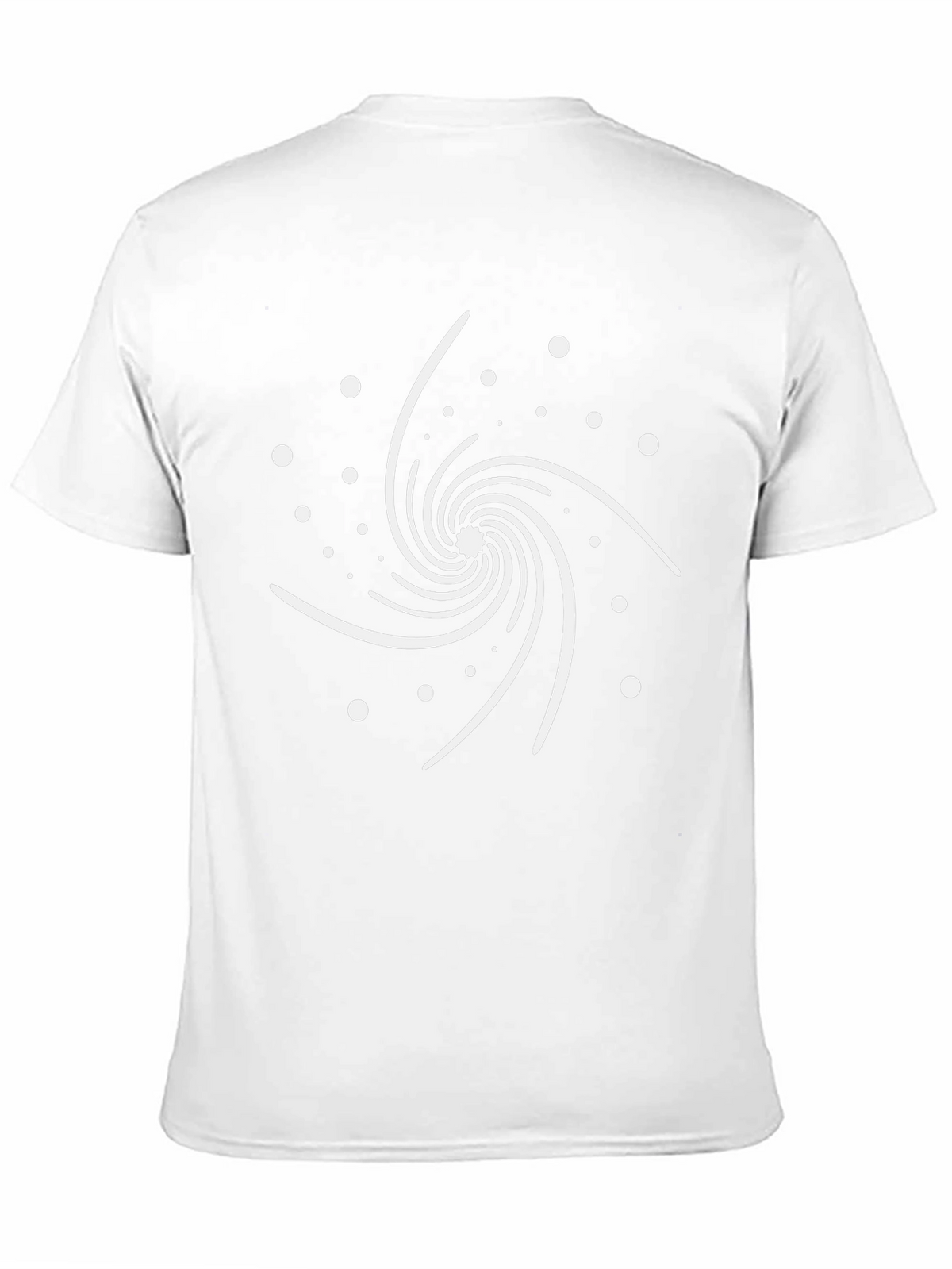 Cosmic Spiral Graphic Tee - Modern Black T-Shirt