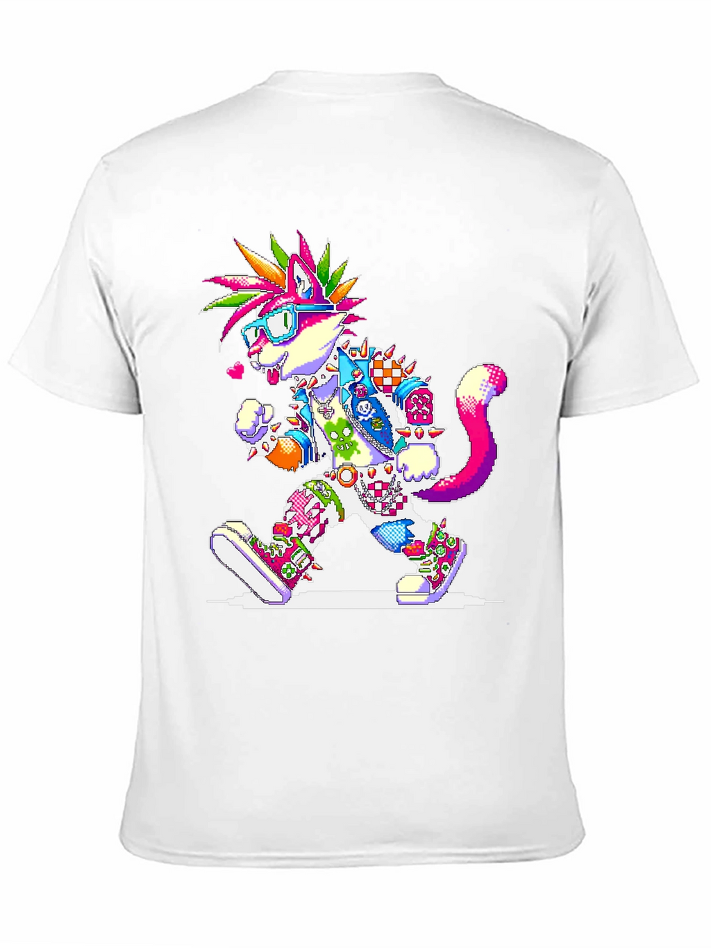 Pixel Punk Cat T-Shirt