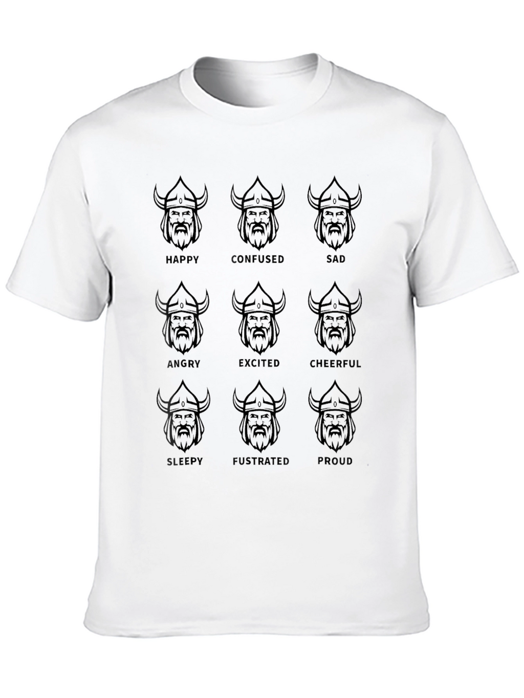 Viking Moods Black Graphic Tee - Express Yourself!