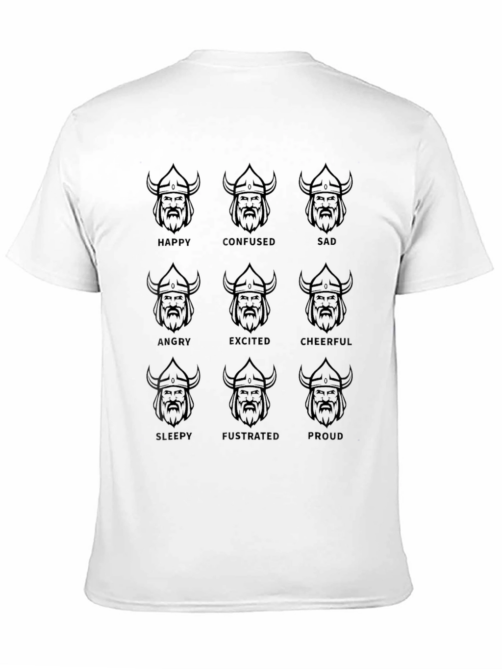 Viking Moods Black Graphic Tee - Express Yourself!