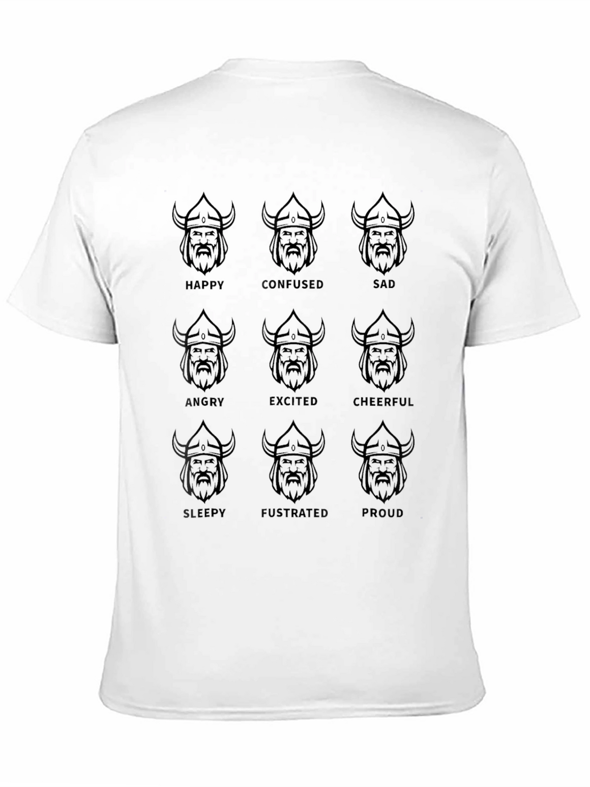 Viking Moods Black Graphic Tee - Express Yourself!
