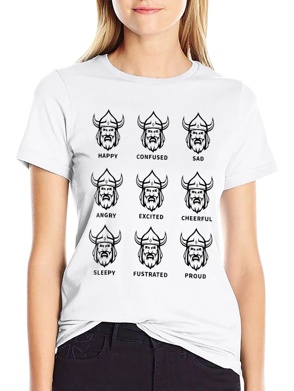 Viking Moods Black Graphic Tee - Express Yourself!