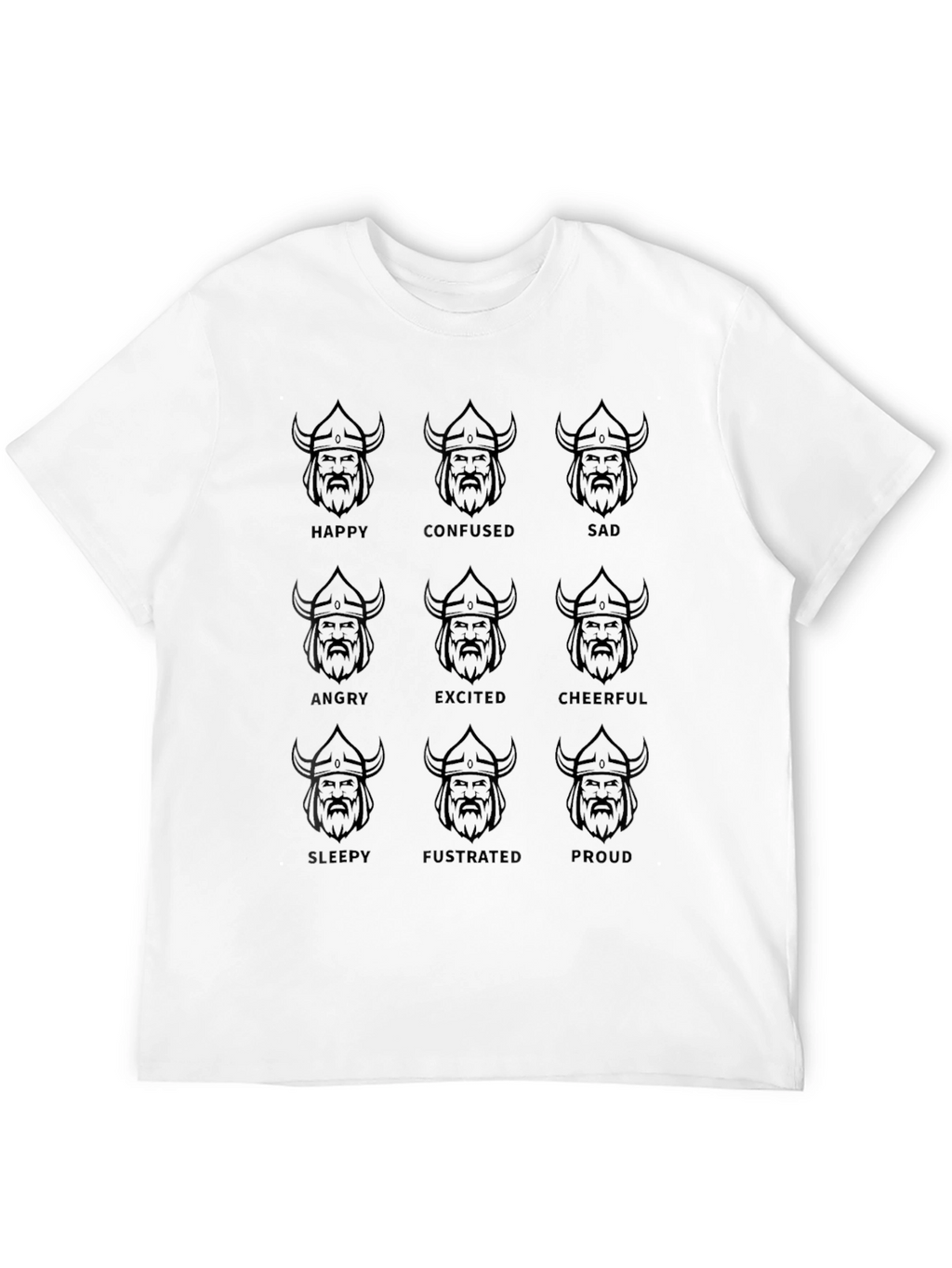 Viking Moods Black Graphic Tee - Express Yourself!