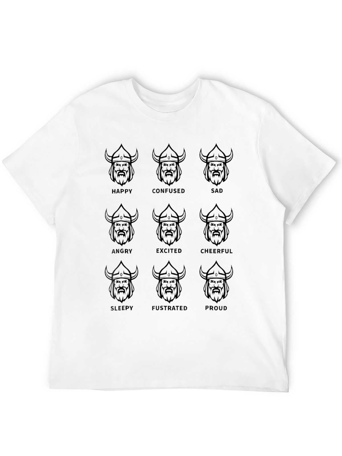Viking Moods Black Graphic Tee - Express Yourself!