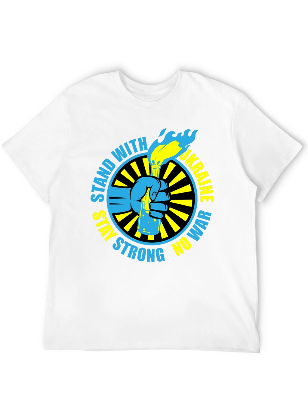 Stand with Ukraine T-Shirt - Stay Strong No War